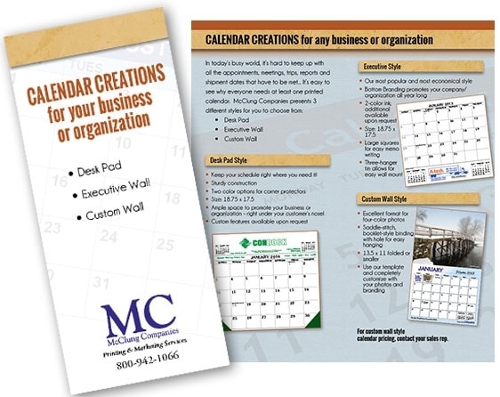 CALENDAR CREATIONS for any business or organization