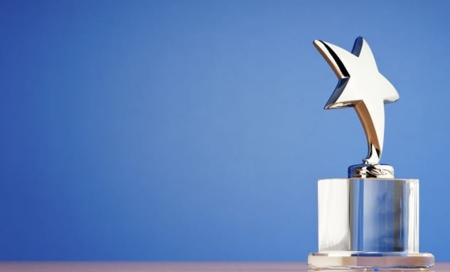 award with star on top