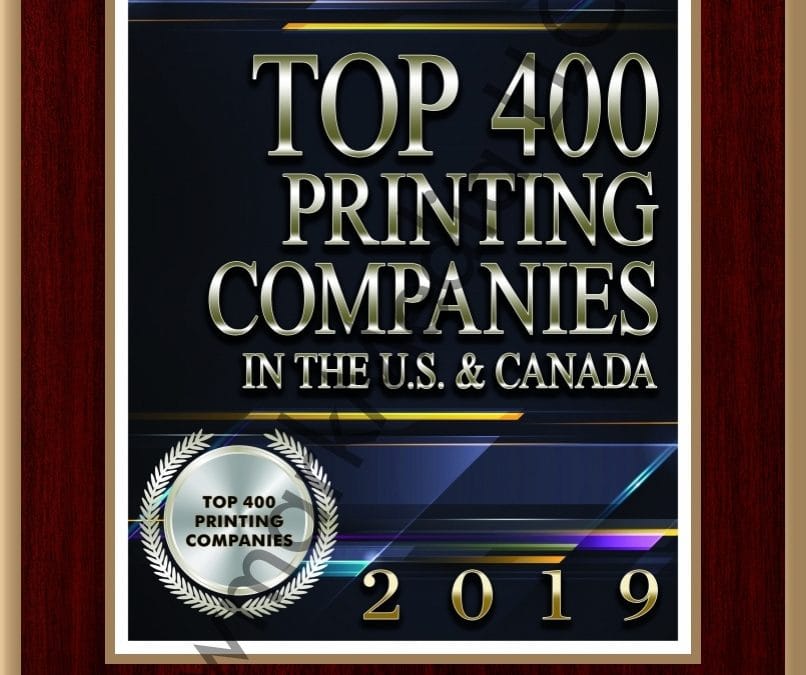 McClung Named in the 2019 Printing Impressions 400