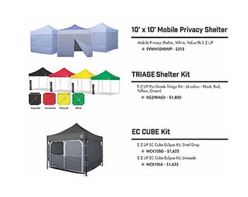 Emergency response shelters