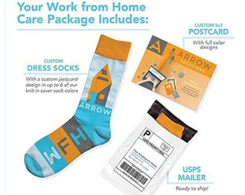 Branded work from home care kits